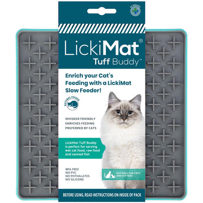 LickiMat Tuff Cat Heavy-Duty Buddy Cat Slow Feeder