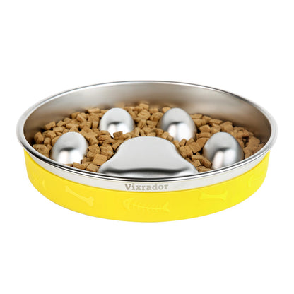 Slow Feeder Dog Bowls Stainless Steel