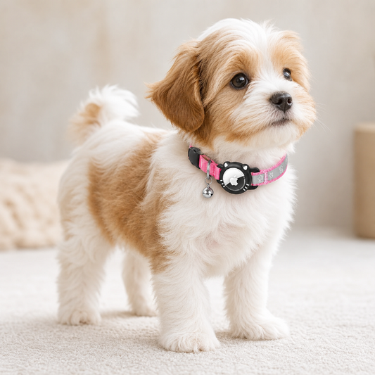 AgoumLux Airtag Reflective Pet Collar